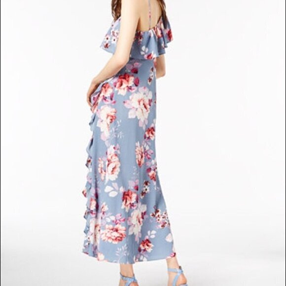 Jill Jill Stuart Asymmetrical Floral Dress Blue‎ Size XS - Picture 10 of 11